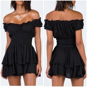 Princess Polly Love Galore Black Romper Sz 14